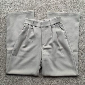 Abercrombie Wide leg linen blend tailored pant, XS short